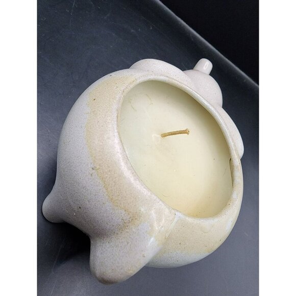 Vintage 1970's David Stewart LIONS VALLEY STONEWARE Elephant Mini Retro Candle - Picture 5 of 6